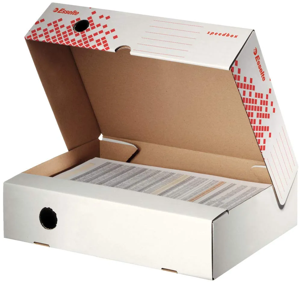 Esselte Speedbox 623911 scatola archivio Small bianca A4