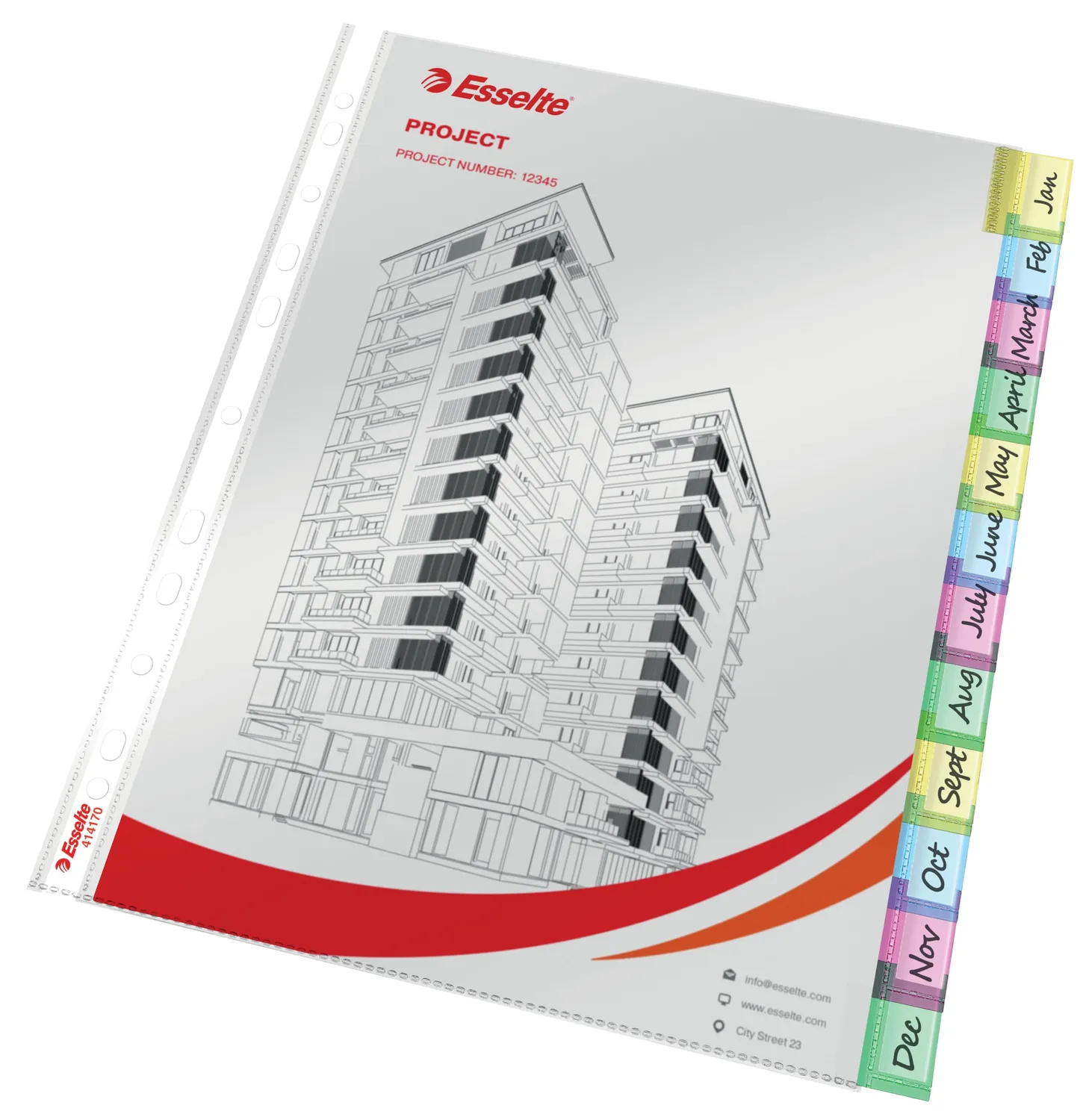 Esselte 414170 buste trasparenti A4 12 buste