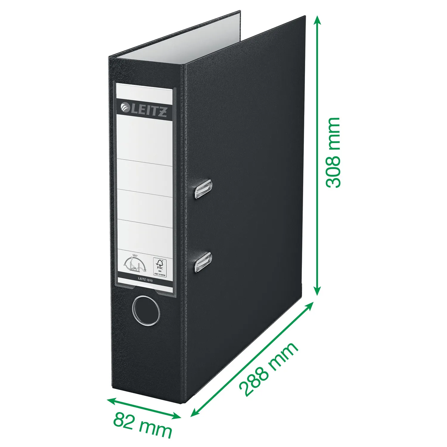 Leitz 180° 10105001 raccoglitore a leva bianco dorso 8,2 cm