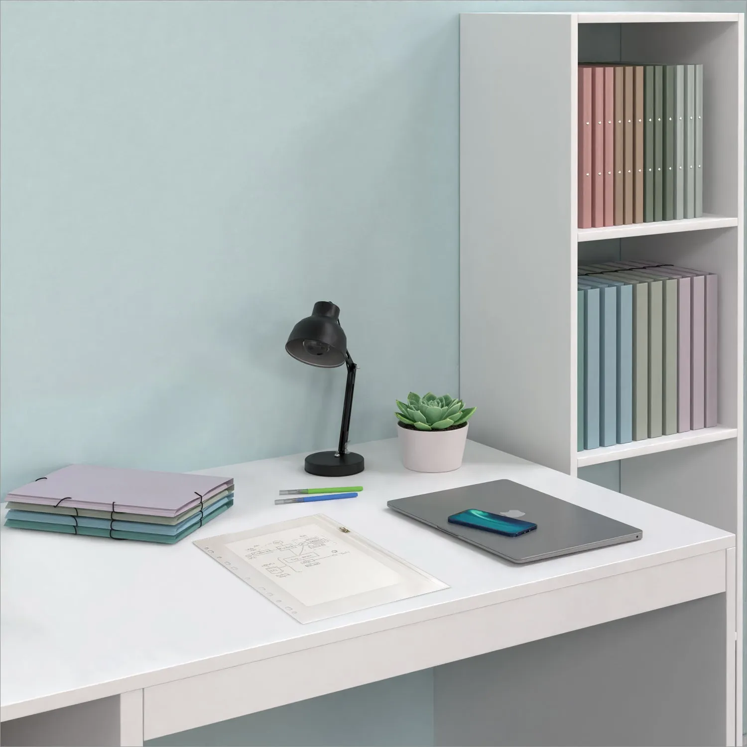 ACROPAQ Buste zip A4 PVC trasparenti 5 pezzi