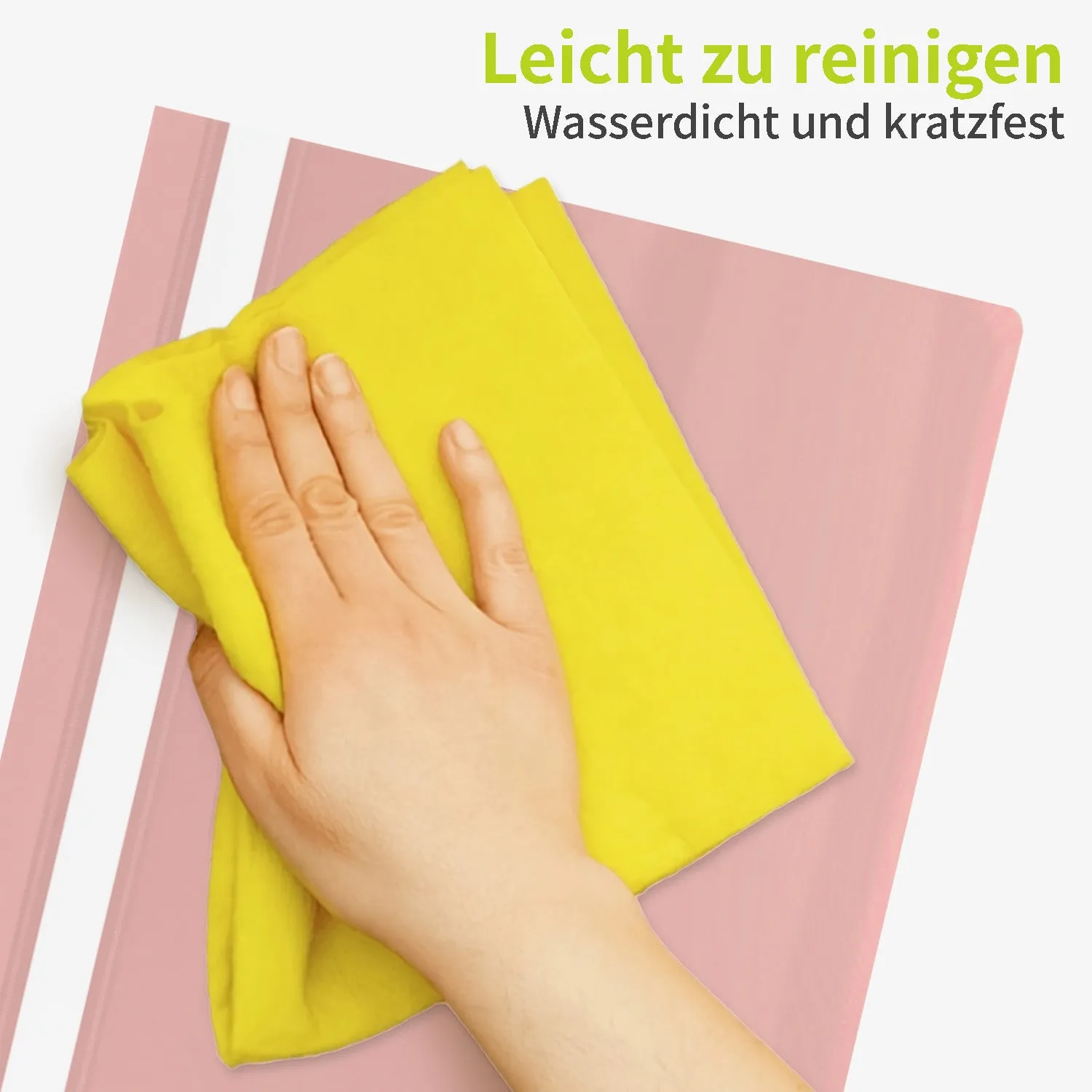 ACROPAQ Cartelline Portadocumenti A4 PP Rosa Pastello 10 Pezzi