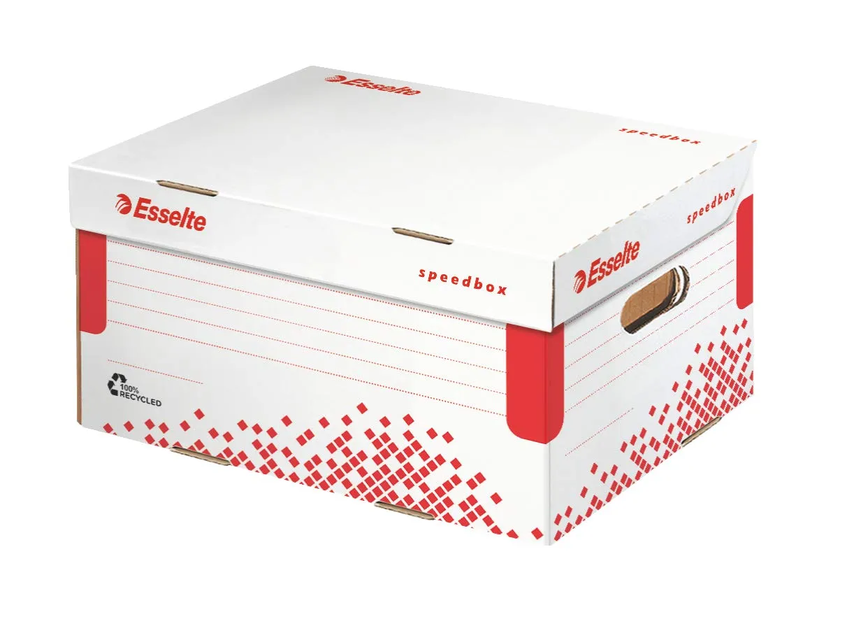 Esselte Speedbox 623911 scatola archivio Small bianca A4