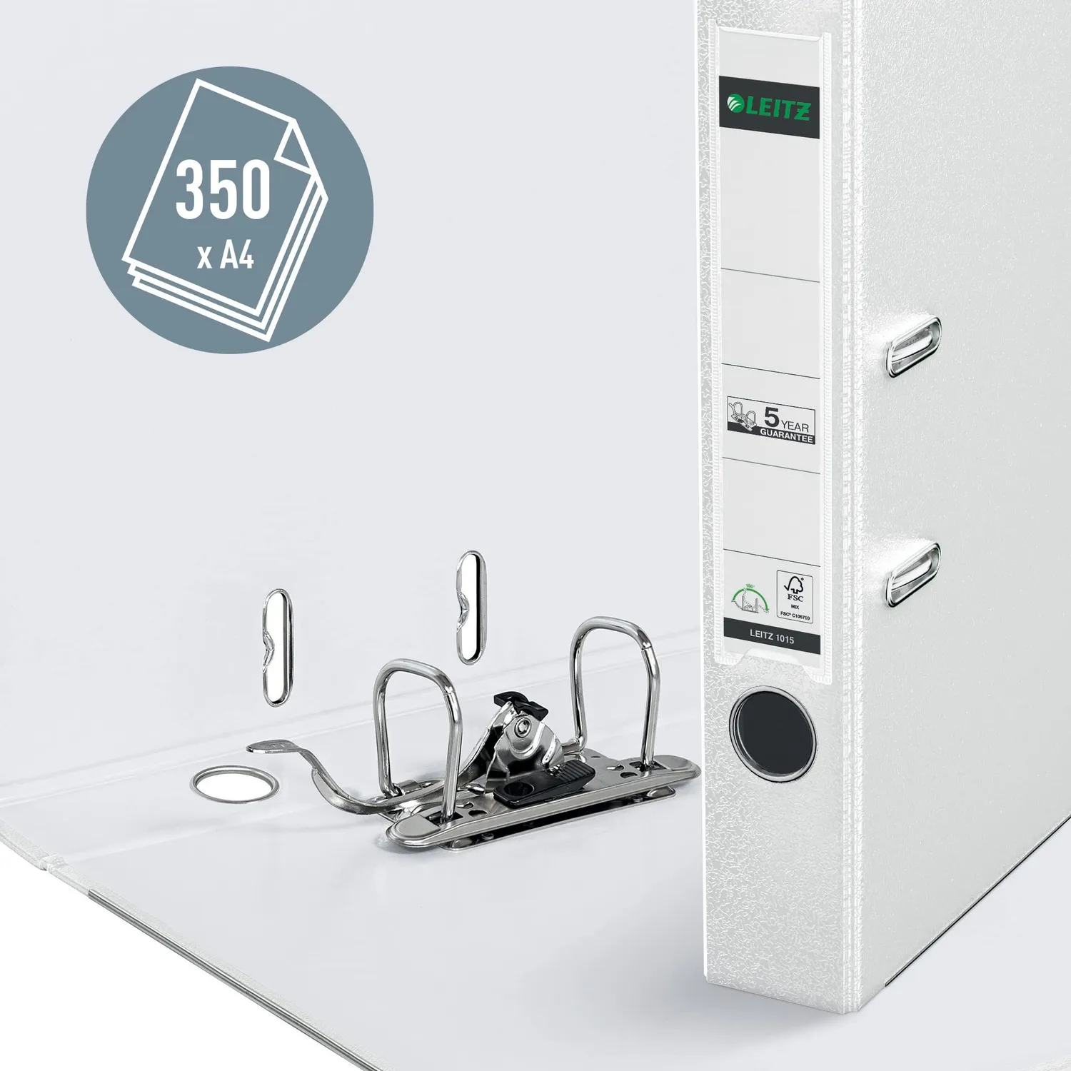 Leitz 180 registratore leva bianco dorso 52 mm A4