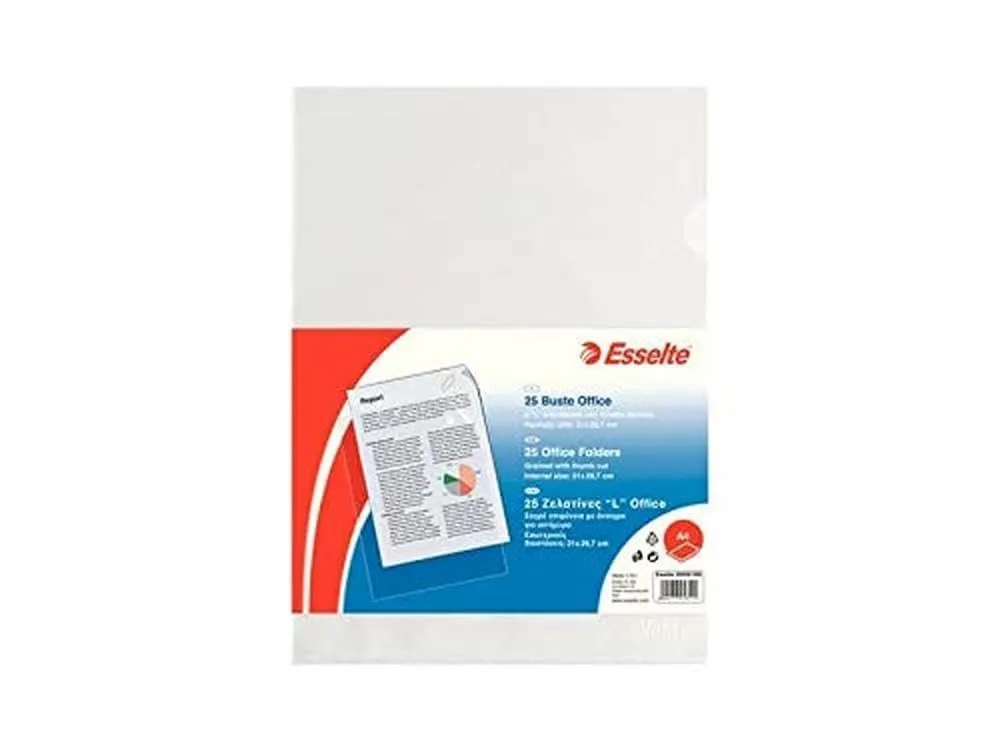 Esselte Office L 392581200 busta A4 antiriflesso confezione 25