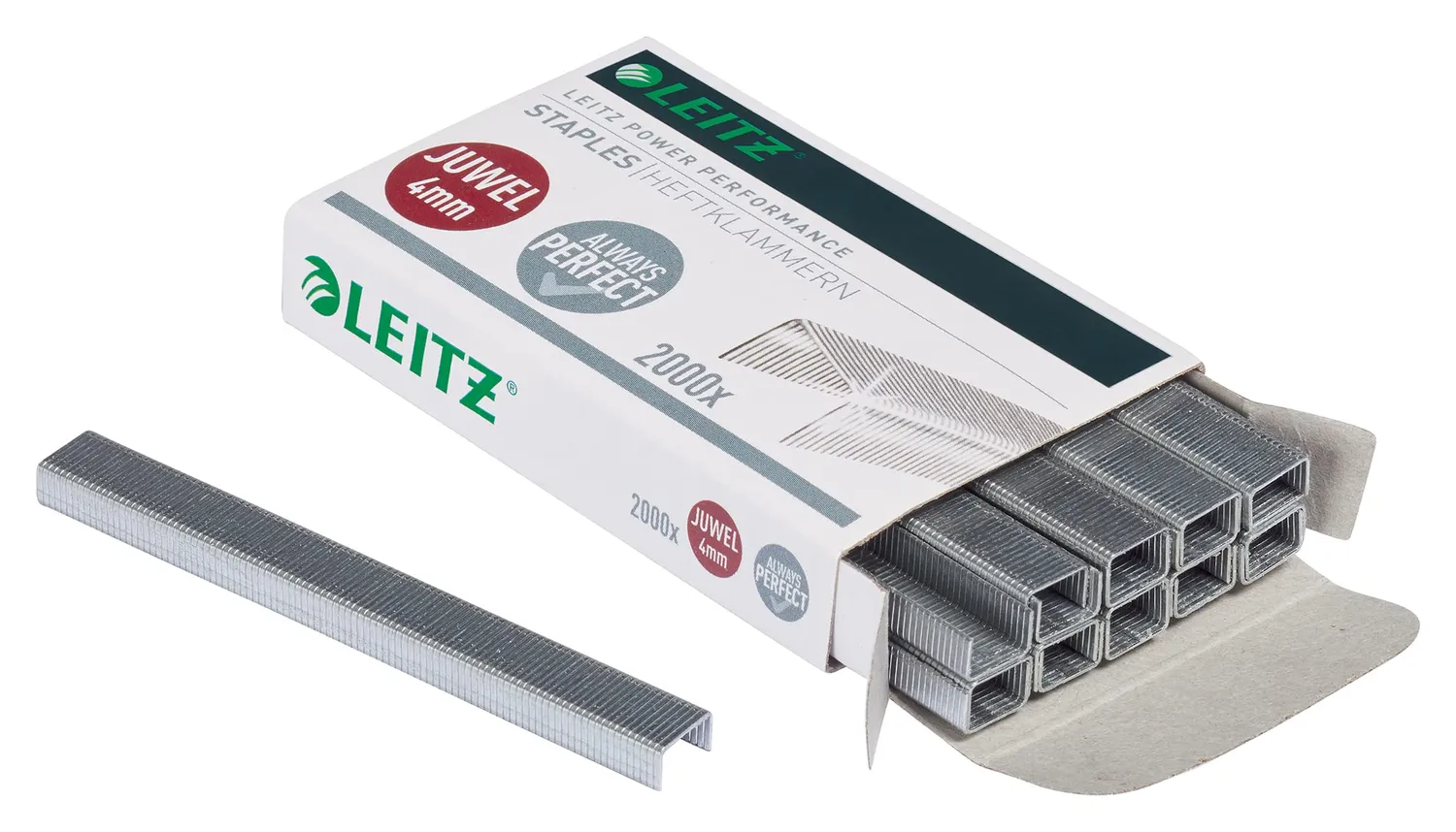 Leitz Ergo WOW Juwel punti 4 mm acciaio zincato 2000 pz