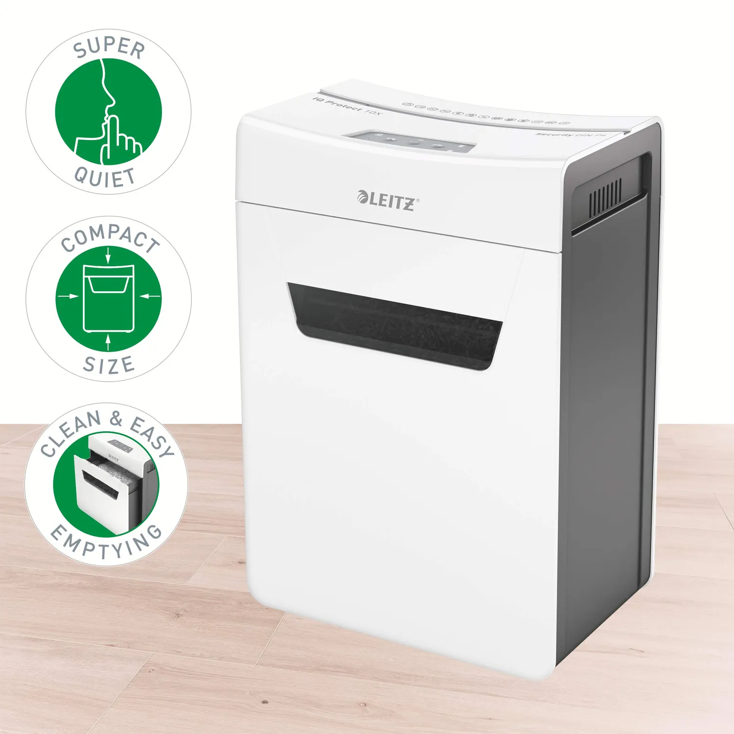 Leitz IQ Protect 10X distruggidocumenti 18 L P-4