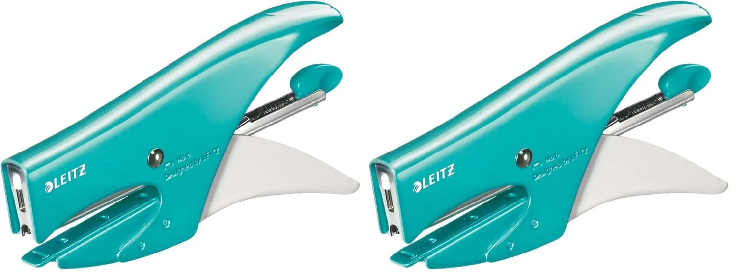Leitz Ergo WOW 55472051 cucitrice a pinza acquamarina 15 fogli