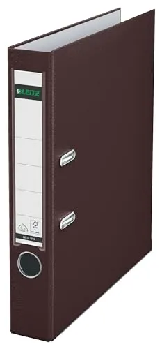 Leitz 180 Registratore Leva Marrone 52 mm 350 Fogli