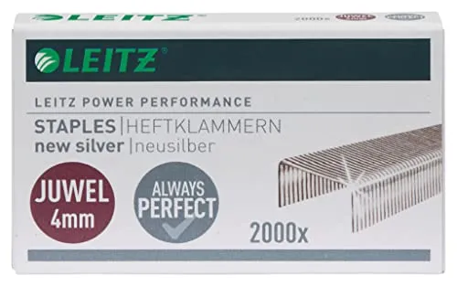 Leitz Ergo WOW Juwel 56410000 punti cucitrice 4 mm 2000 pz acciaio