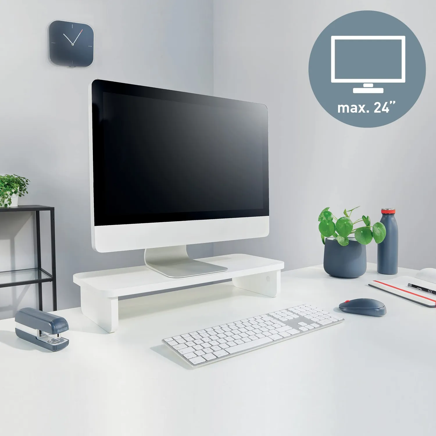 Leitz Ergo WOW Ergo supporto monitor 24" bianco 20 kg