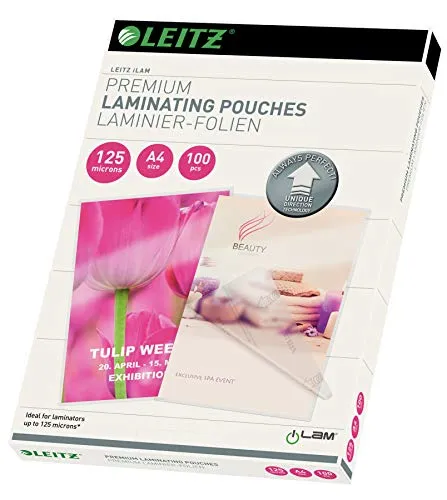 Leitz iLAM 74810000 pouch plastificazione A4 2x125 micron 100 pz