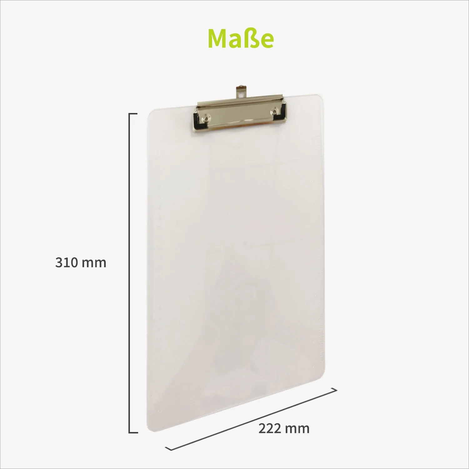 Acropaq Portablocco A4 Clipboard Trasparente