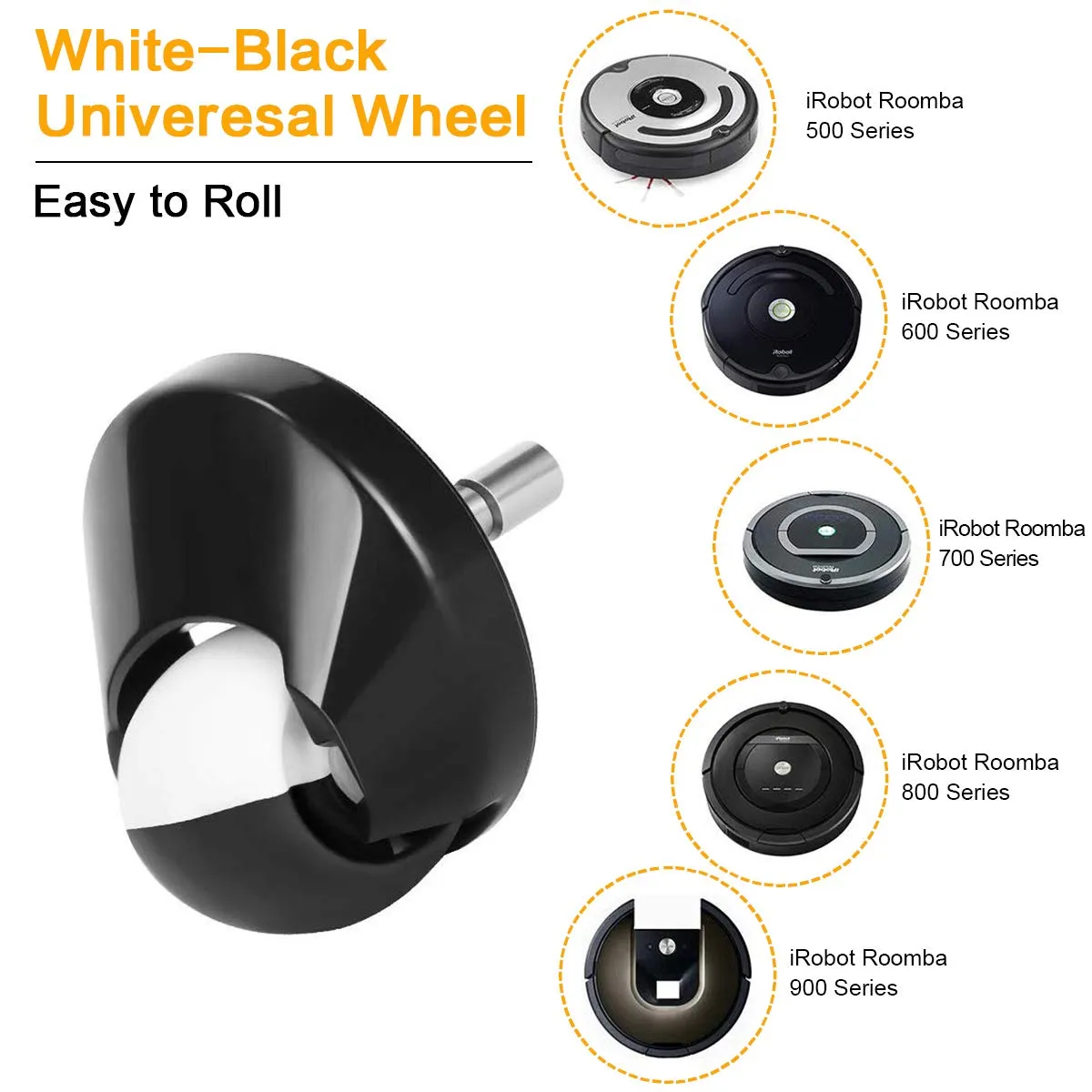 ABClife Ruota Anteriore Roomba 500-900 2 Pezzi Ricambio
