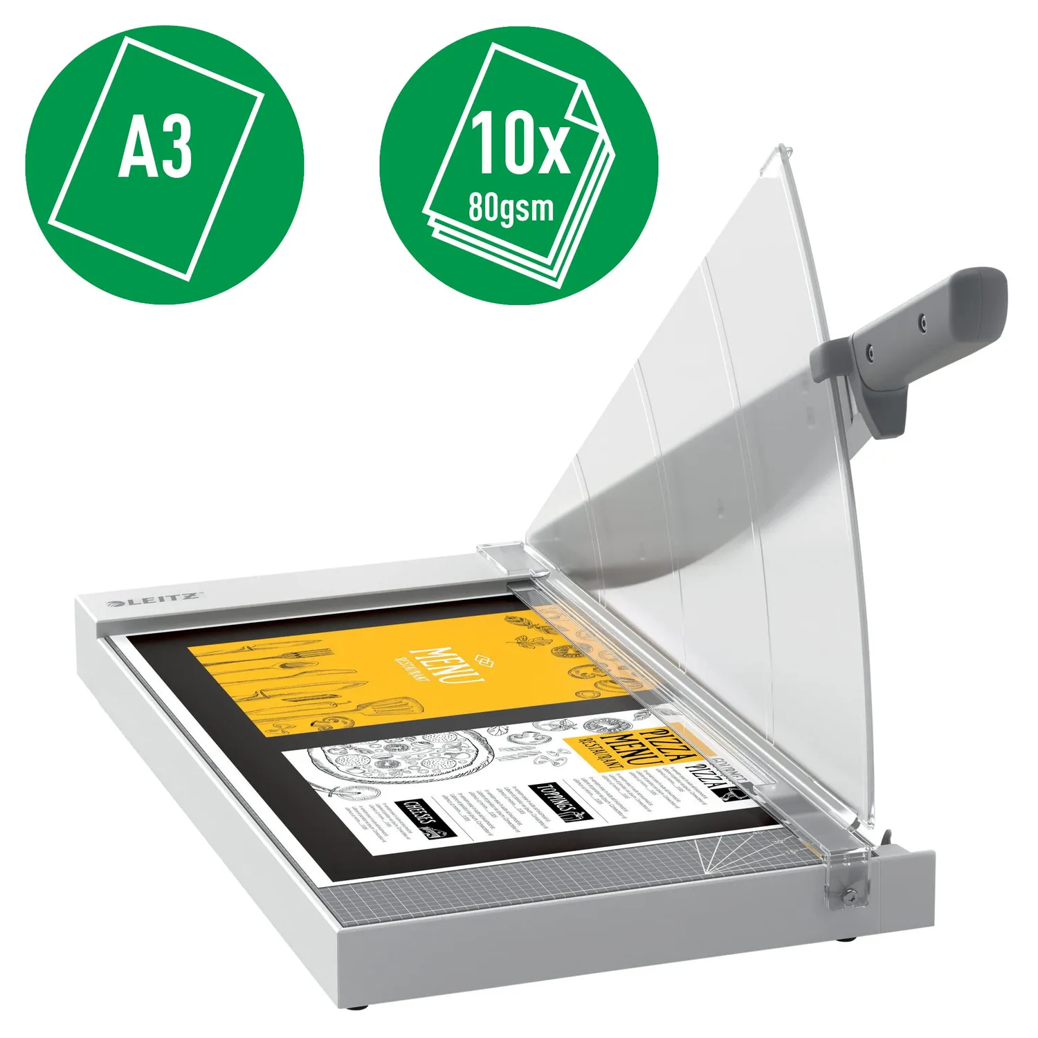 Leitz Precision Home Office taglierina a leva A3 10 fogli EdgeGlow