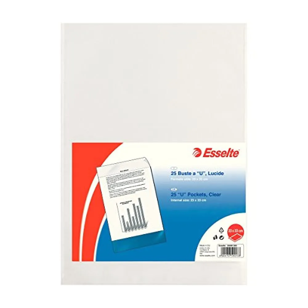 Esselte De Luxe buste trasparenti 15x21 cm 25 pezzi