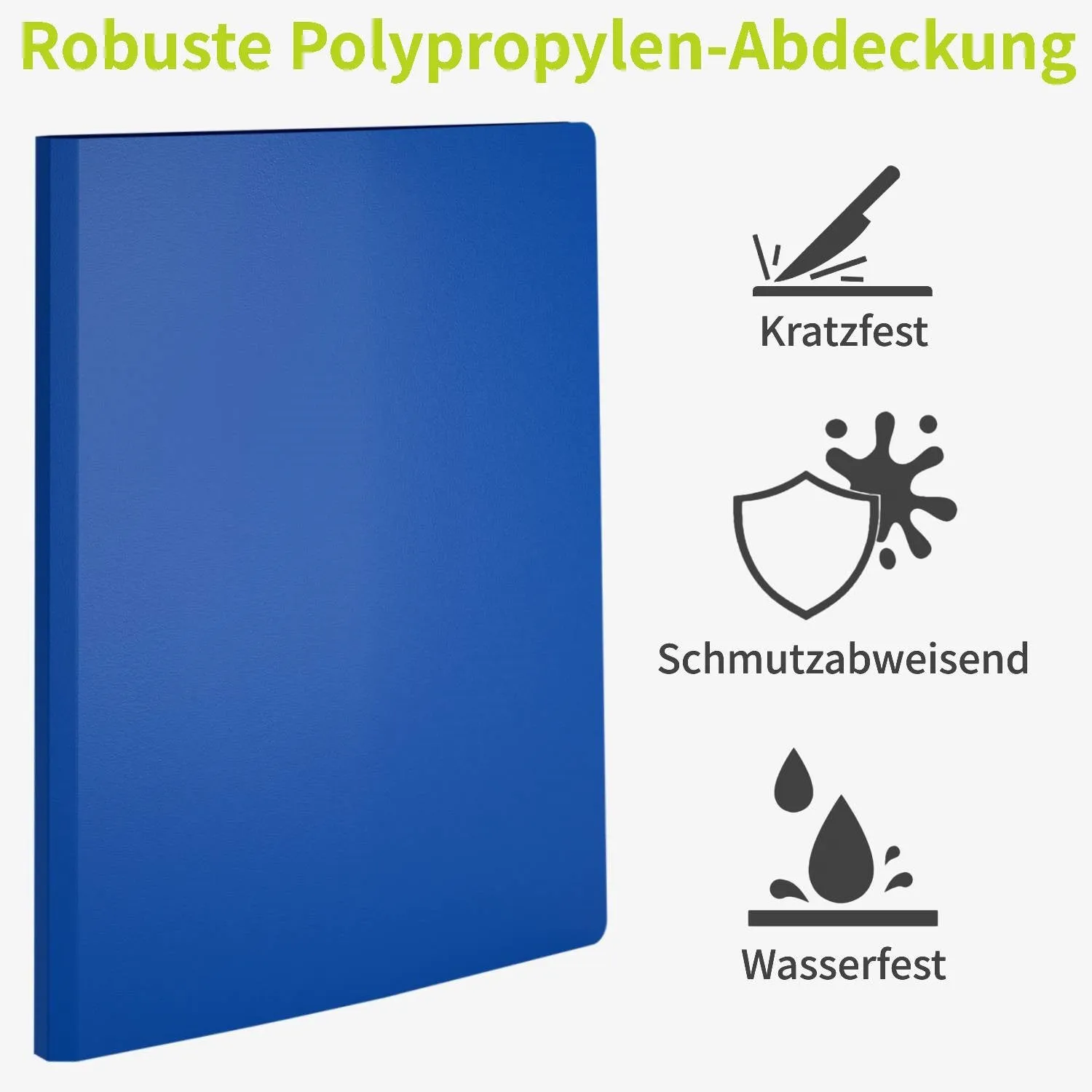 ACROPAQ Portalistini A4 30 Buste Blu per Documenti