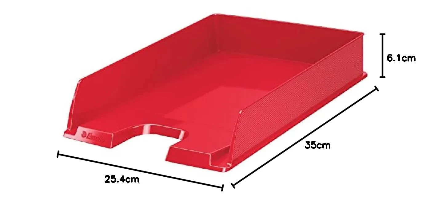 Esselte Europost VIVIDA 623607 vaschetta A4 rosso portadocumenti