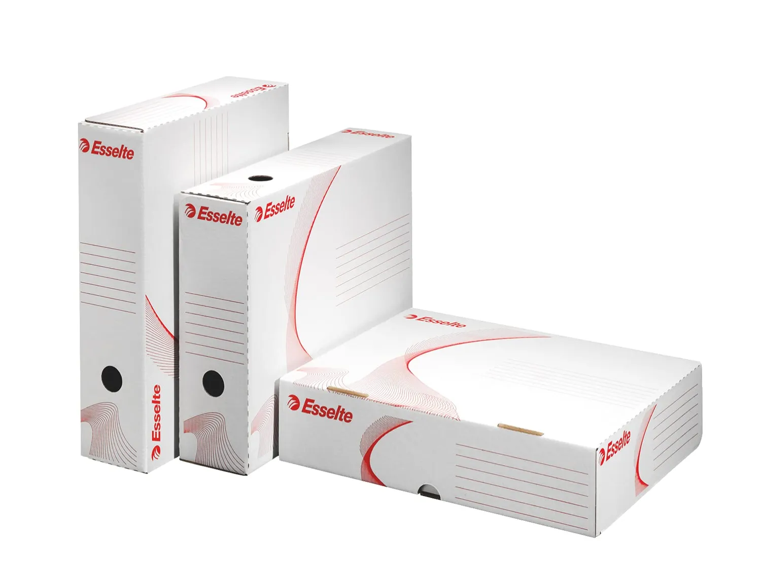 Esselte Boxy 100 scatola archivio A4 dorso 10 cm bianco 10 pezzi