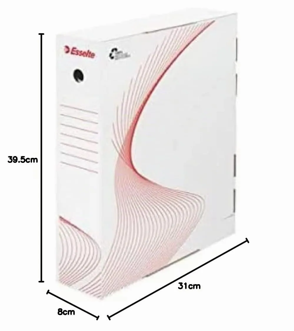 Esselte Boxy LG 128500 scatola archivio bianca FSC