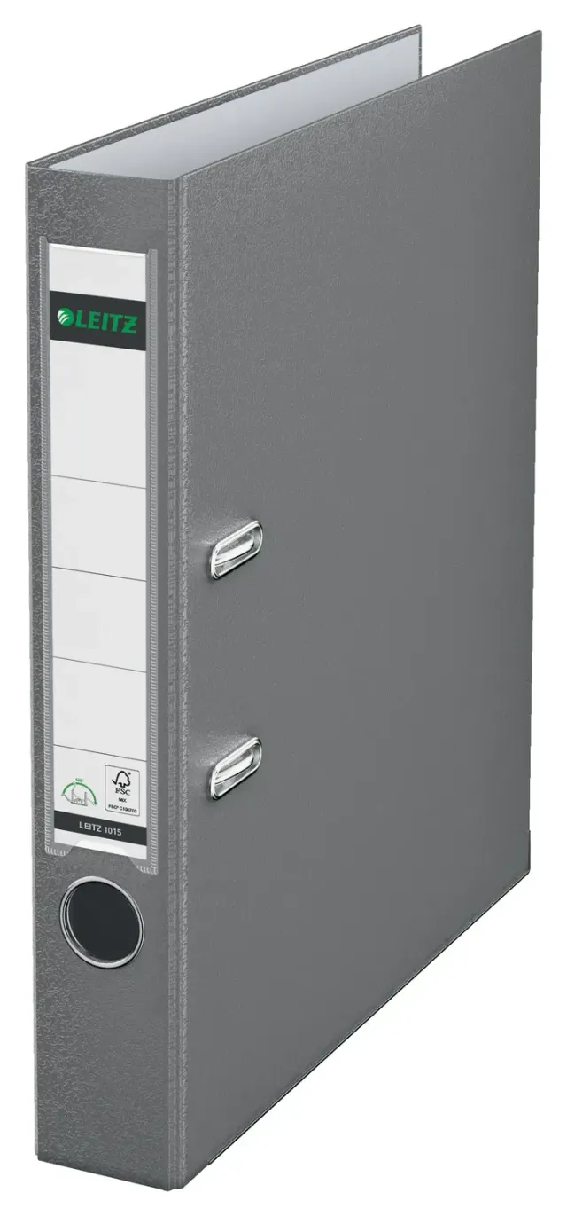 Leitz Ergo WOW 10155085 registratore a leva grigio 52 mm 350 fogli