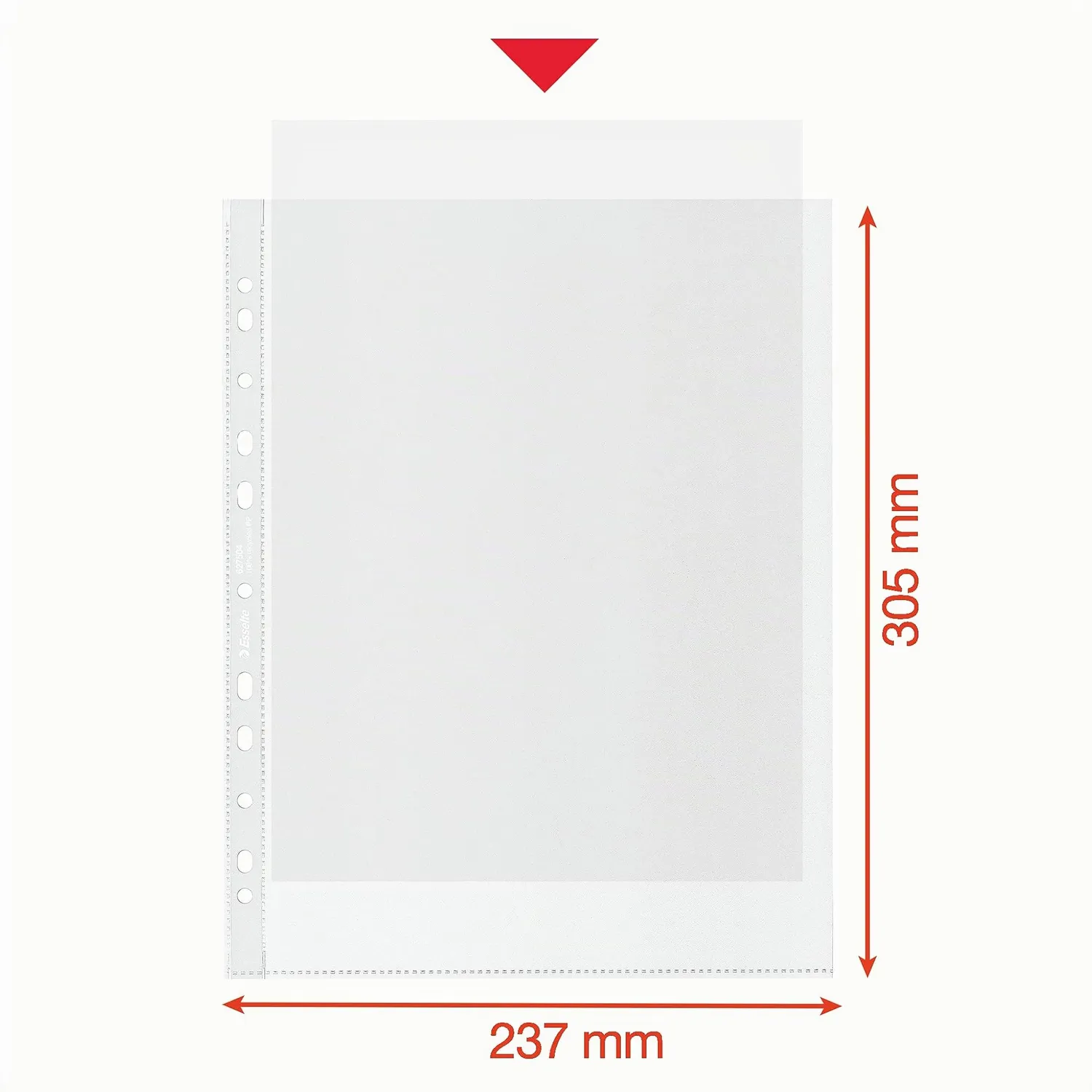 Esselte DeLuxe 627504 buste perforate A4 50pz antiriflesso
