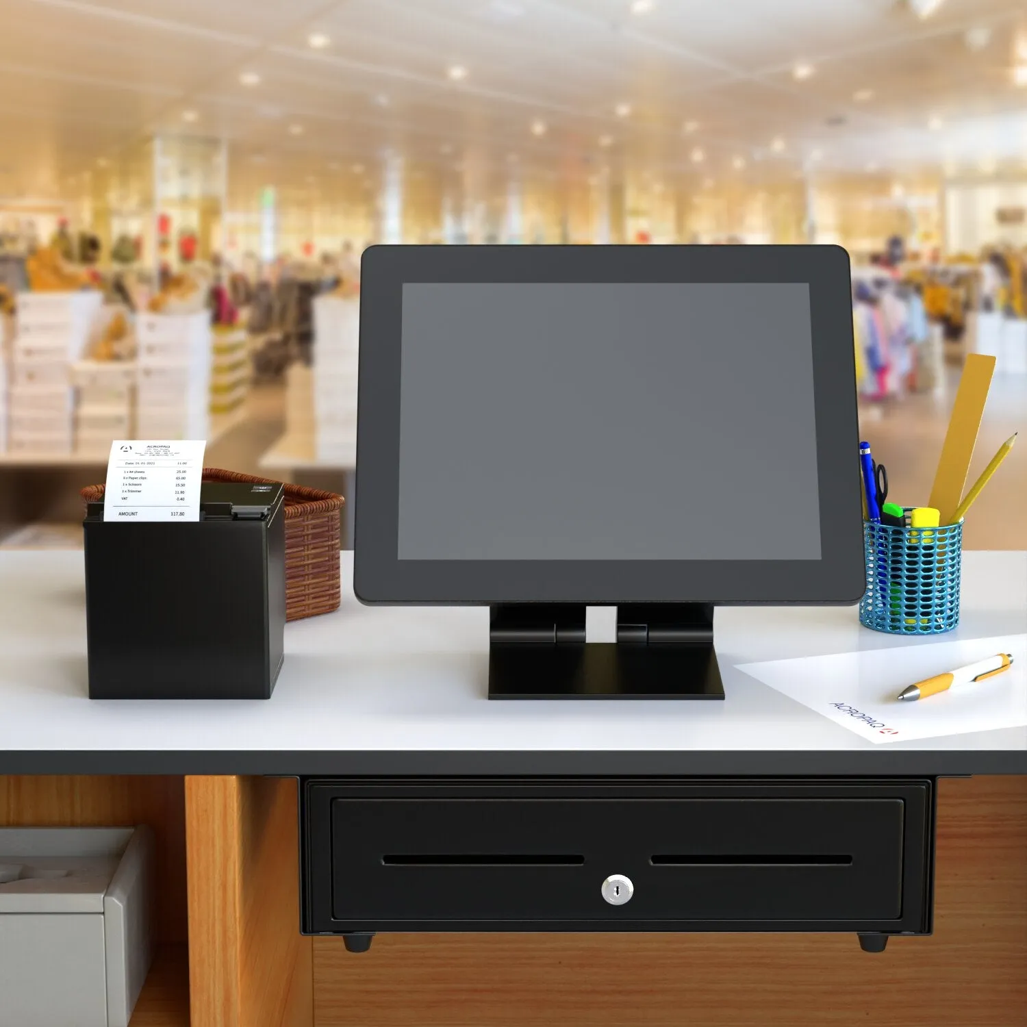 ACROPAQ Staffa sospensione per cassetto contanti 41 cm Standard