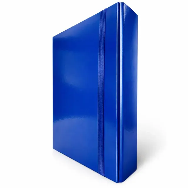 Euro-Cart Classic cartellina portadocumenti elastico blu dorso 10 cm