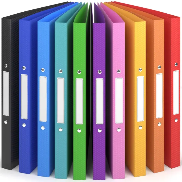 ACROPAQ Raccoglitori A4 2 Anelli Set 10 Pezzi Nature