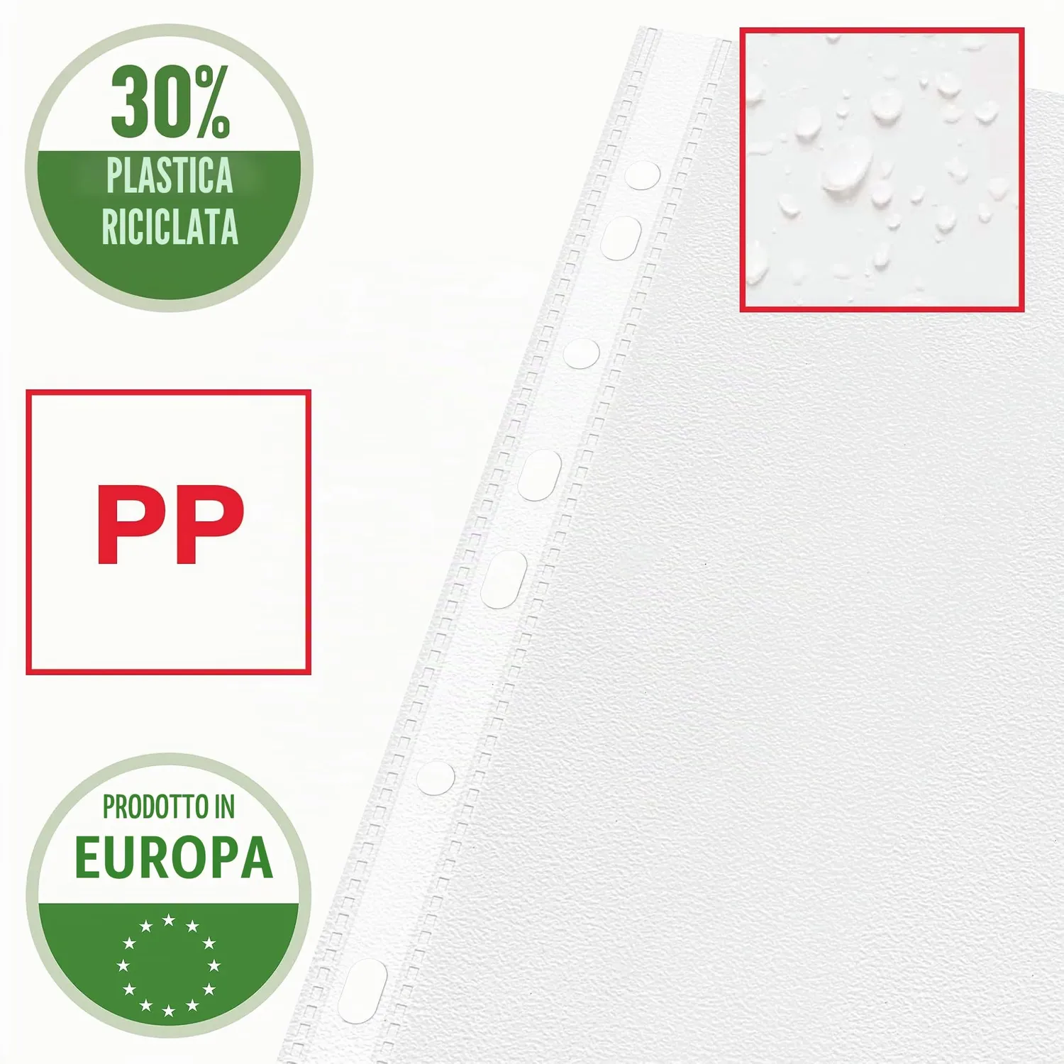Esselte 55231 buste forate A3 orizzontali 50 pezzi