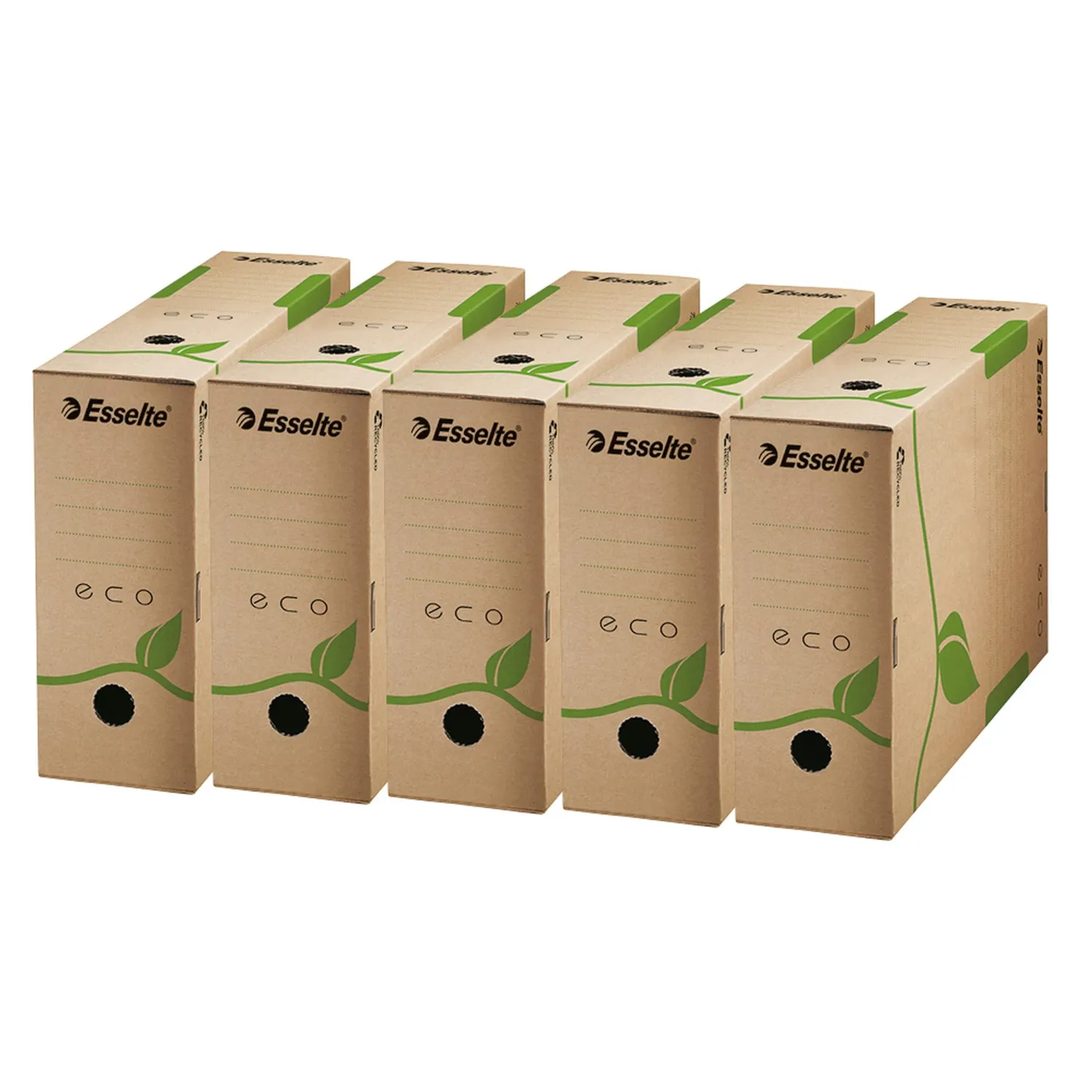 Esselte Ecobox Scatola Archivio A4 Dorso 10cm 25 Pezzi Cartone
