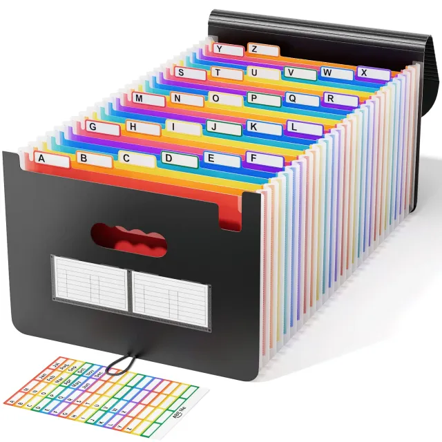 ABClife cartella espandibile A4 26 tasche arcobaleno