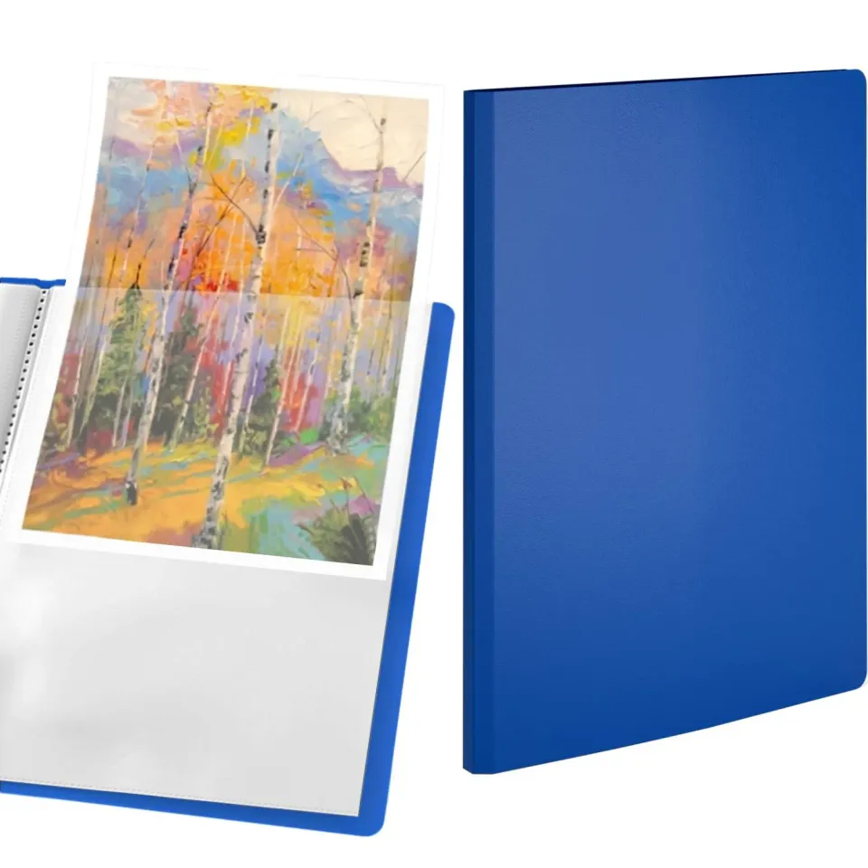 ACROPAQ Portalistini A4 30 Buste Blu per documenti