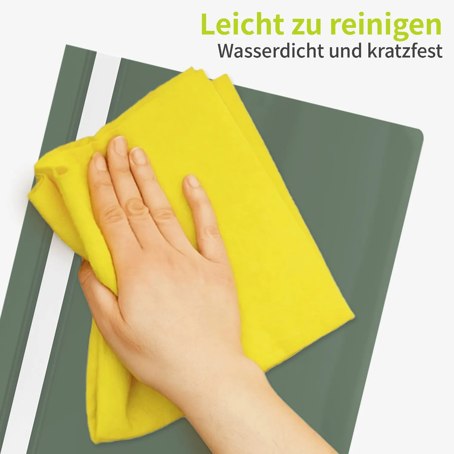 ACROPAQ Cartelline A4 PP 10 pz verde pastello