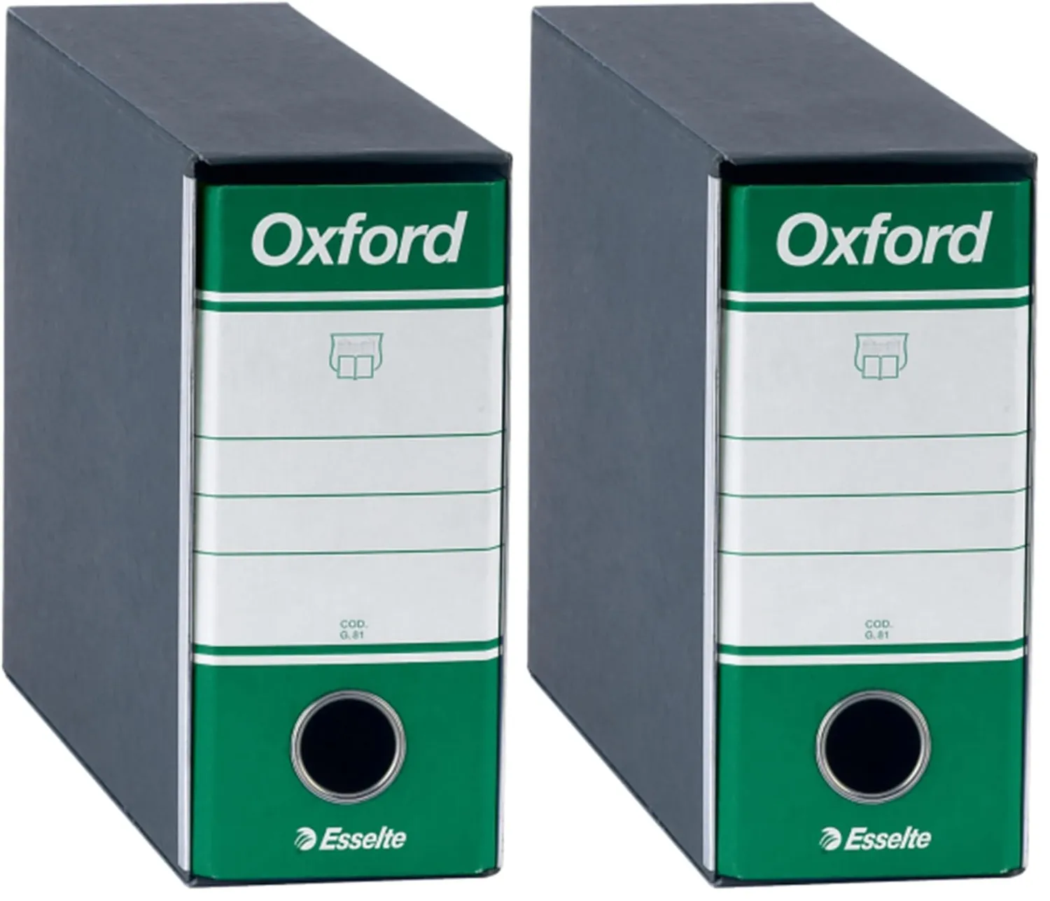 Oxford G81 390781180 registratore memorandum leva verde 8 cm