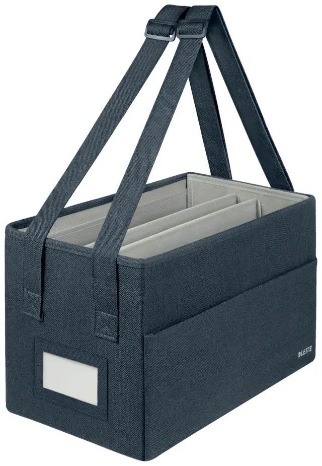 Leitz 65760089 borsa laptop 14" grigia compatta aperta