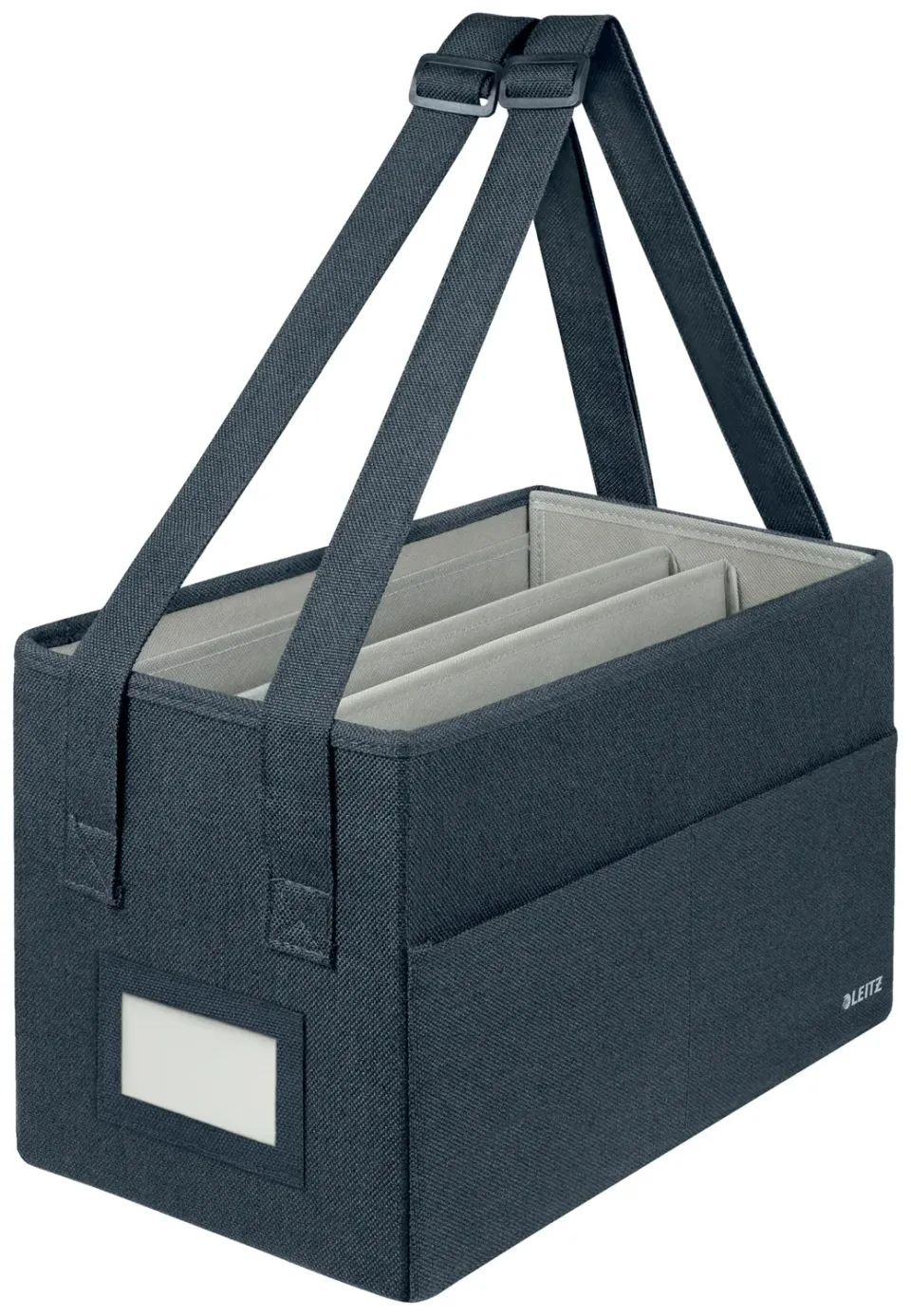 Leitz 65760089 borsa laptop 14" grigia compatta aperta