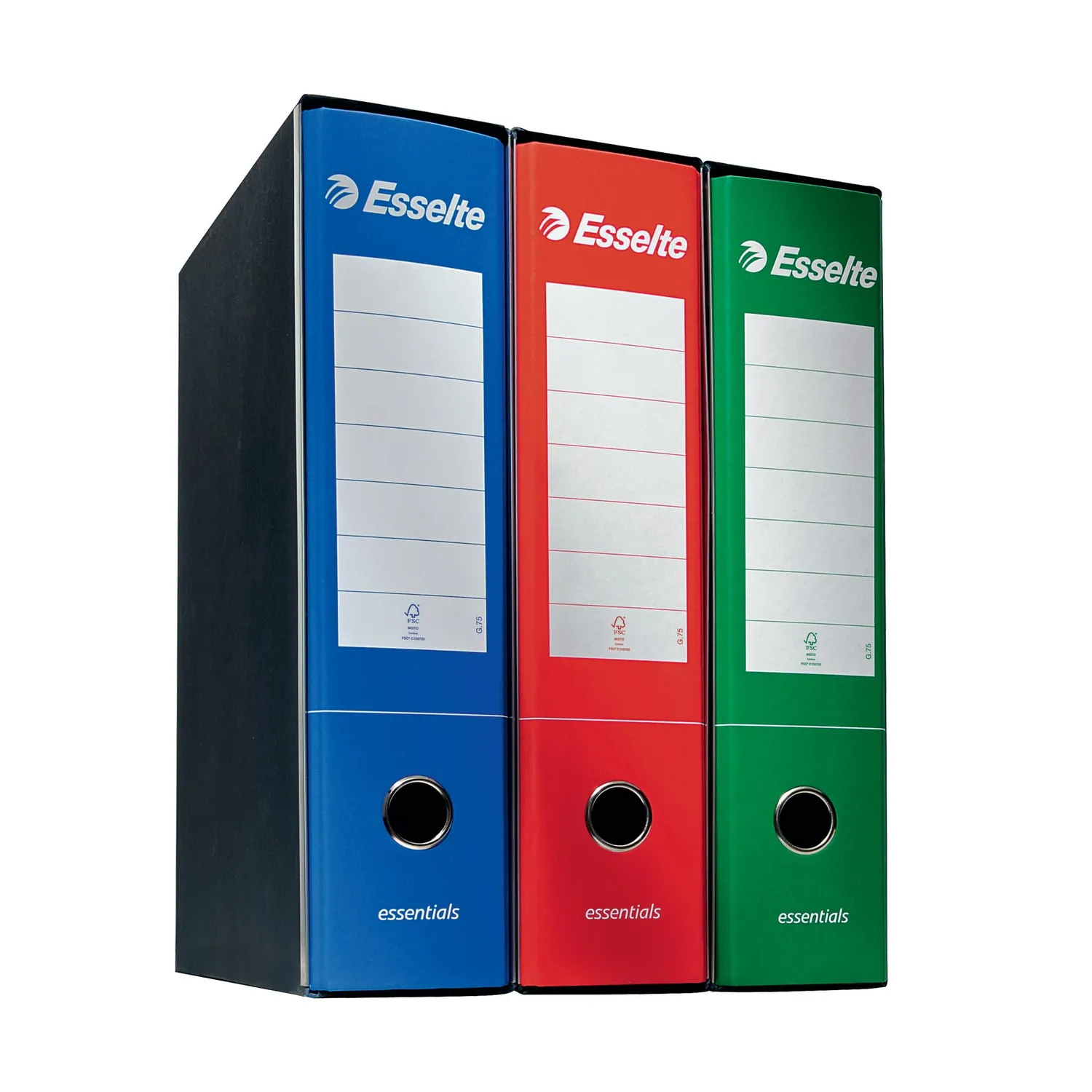 Esselte Essentials G75 Registratore Protocollo Rosso 6 Pezzi Dorso 8 cm