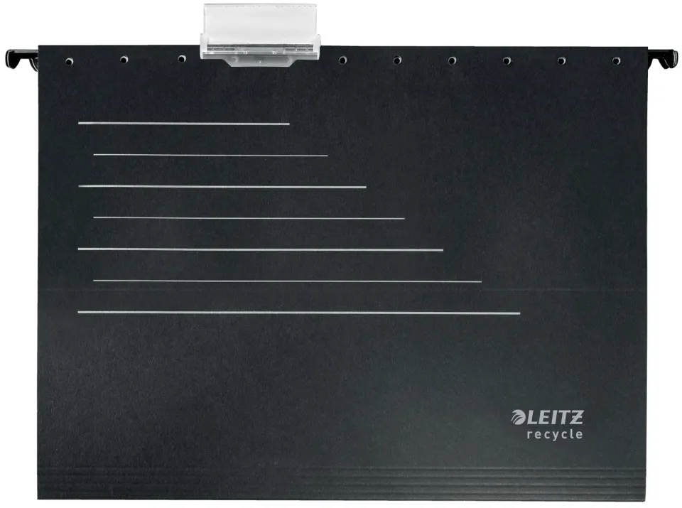 Leitz Recycle Alpha Cartella Sospesa A4 nera riciclabile singola