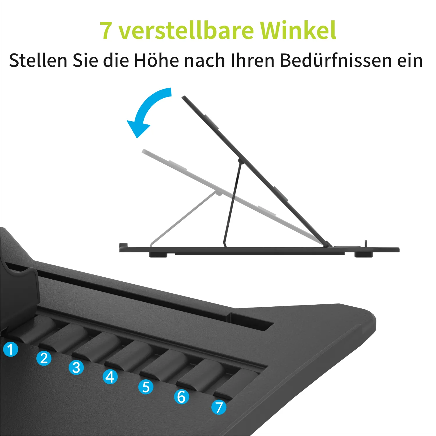 Acropaq Supporto Laptop 11-17 Pollici Nero Plastica
