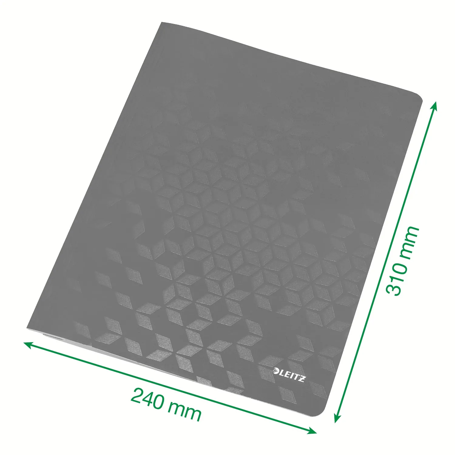 Leitz WOW cartellina A4 nero 10 pezzi con clip
