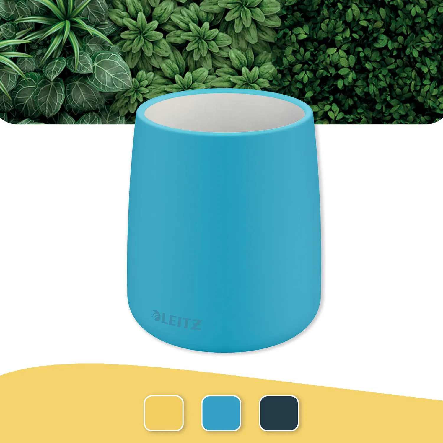 Leitz Cosy 53290061 Portapenne Blu Calmo in ceramica
