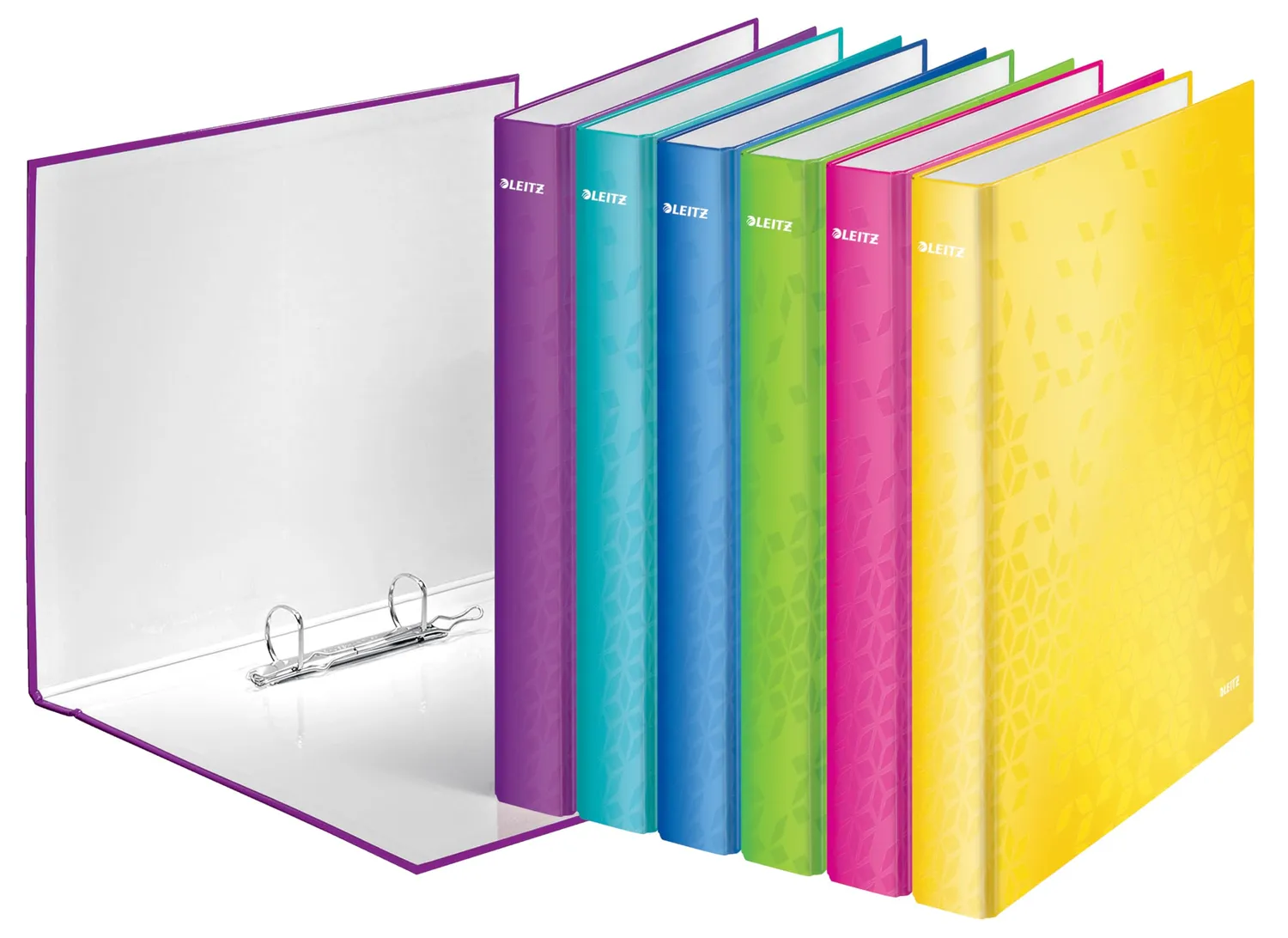 Leitz WOW 42410023 Raccoglitore 2 Anelli Rosa A4