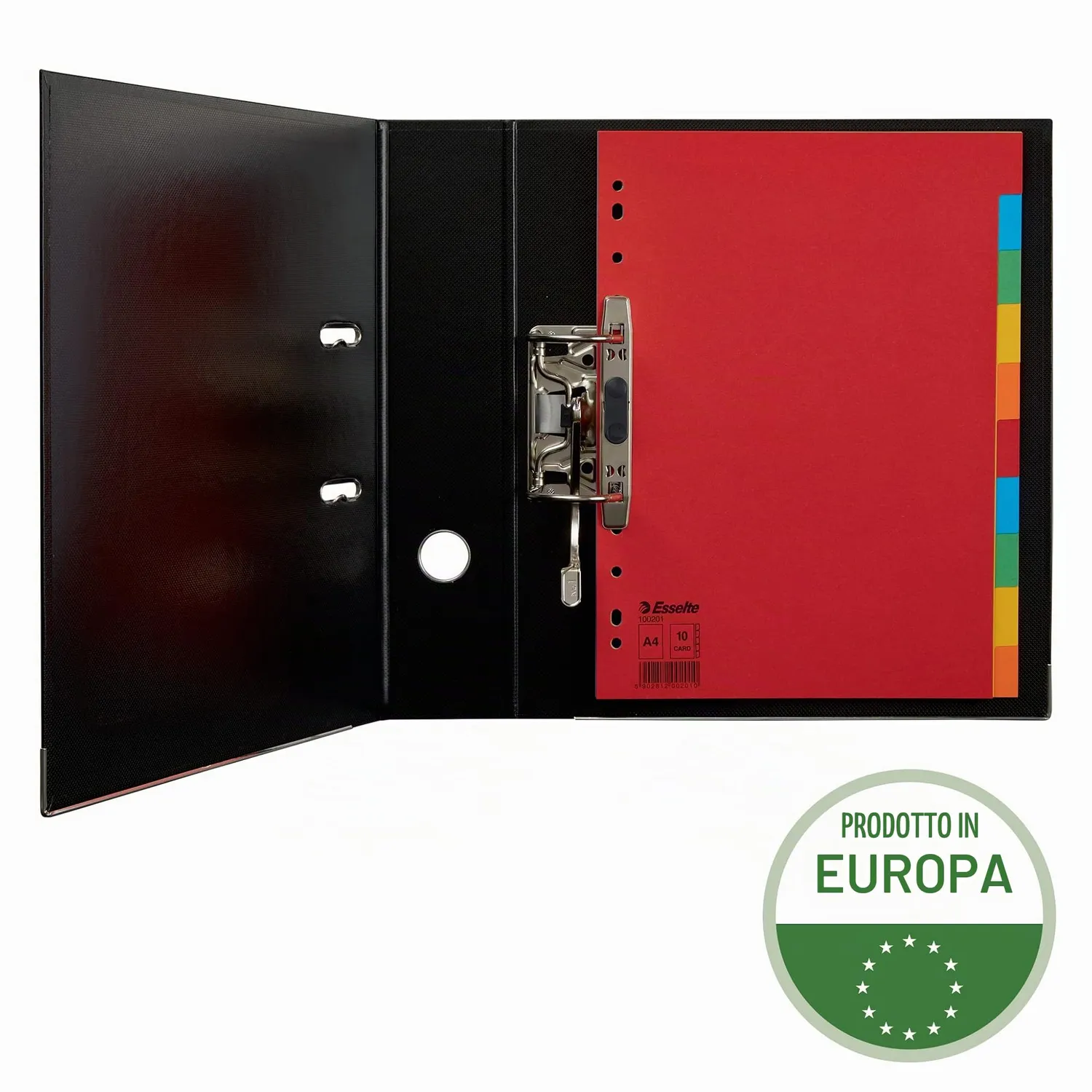 Esselte intercalari A4 colorati 10 pezzi cartoncino riciclato