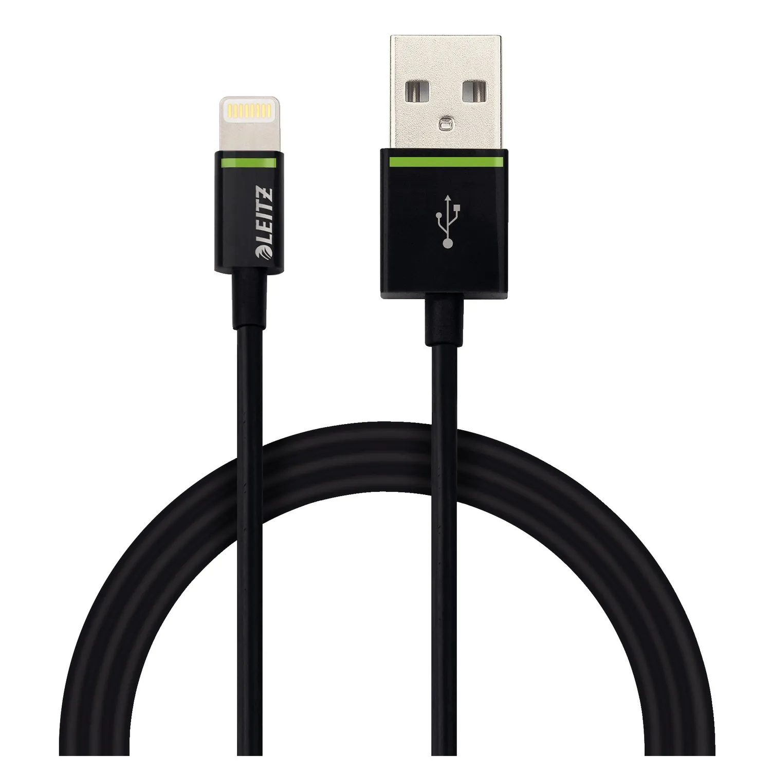 Leitz 62150095 Cavo Lightning a Spirale Nero 1 m