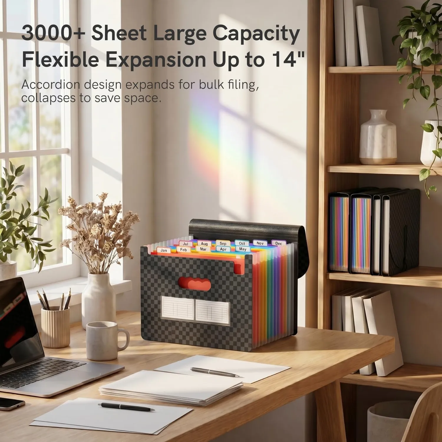 ABClife Organizer Documenti Fisarmonica A4 13 Tasche