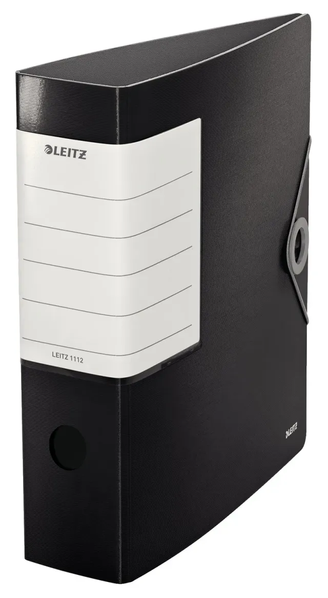Leitz WOW 11120095 Registratore a Leva Commerciale Dorso 82 mm Nero