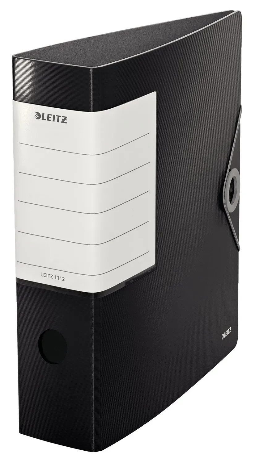 Leitz WOW 11120095 Registratore a Leva Commerciale Dorso 82 mm Nero