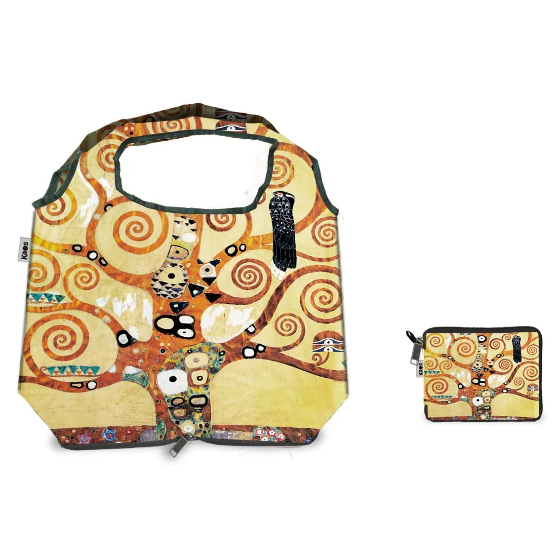 Kaos shopper pieghevole con cerniera Large 40x35cm