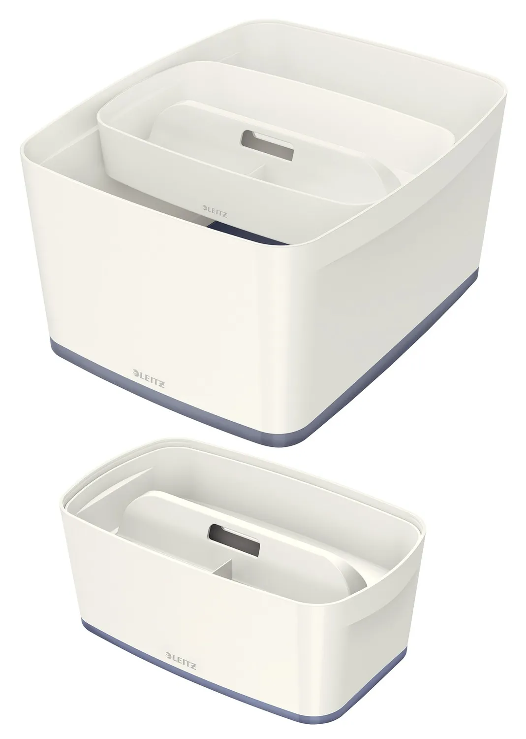 Leitz MyBox contenitore bianco grande con manico coperchio
