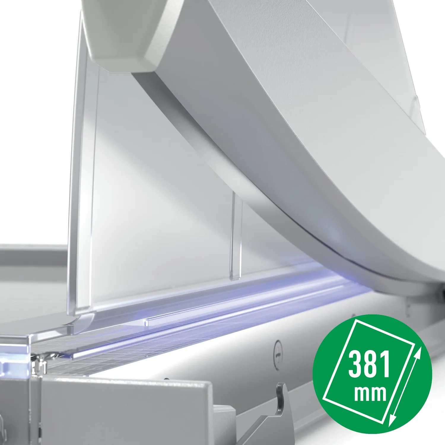 Leitz Precision taglierina A4+ 15 fogli piano vetro EdgeGlow